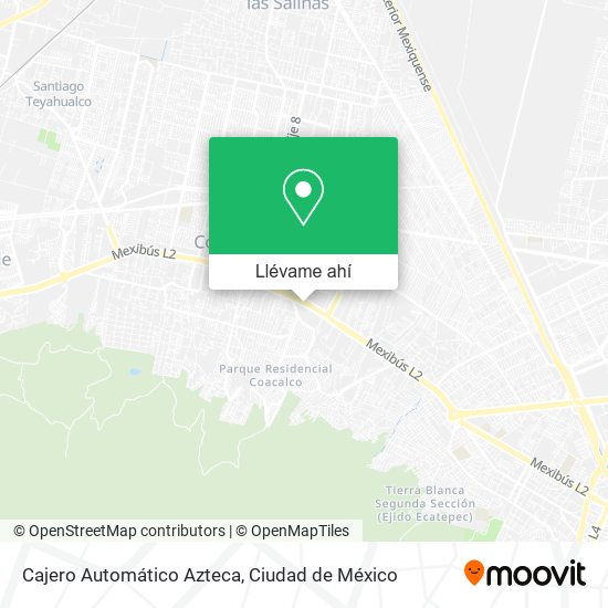 Mapa de Cajero Automático Azteca