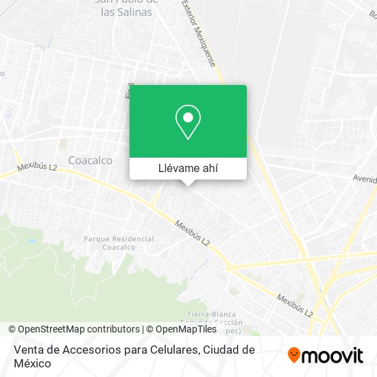 Mapa de Venta de Accesorios para Celulares