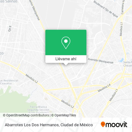 Mapa de Abarrotes Los Dos Hermanos