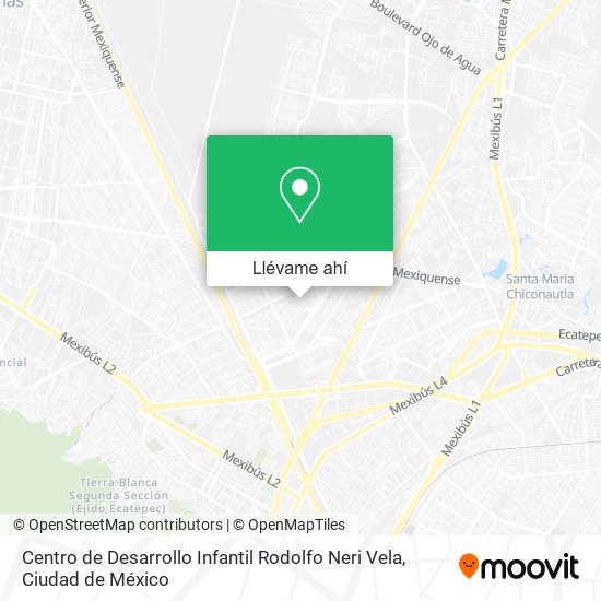 Mapa de Centro de Desarrollo Infantil Rodolfo Neri Vela