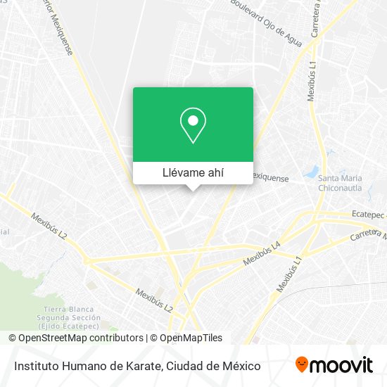 Mapa de Instituto Humano de Karate