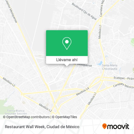 Mapa de Restaurant Wall Week