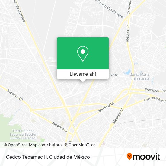 Mapa de Cedco Tecamac II