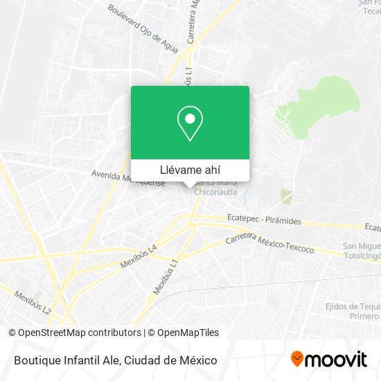 Mapa de Boutique Infantil Ale