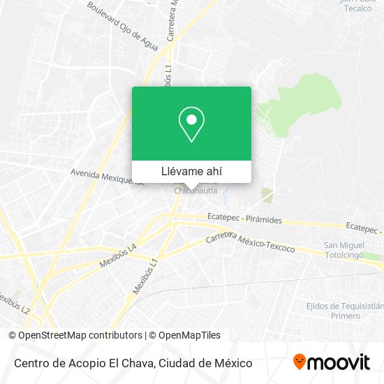 Mapa de Centro de Acopio El Chava