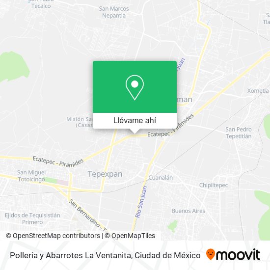 Mapa de Polleria y Abarrotes La Ventanita