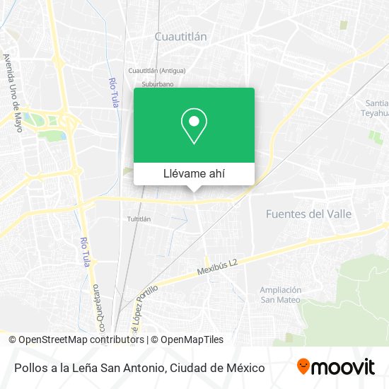 Mapa de Pollos a la Leña San Antonio