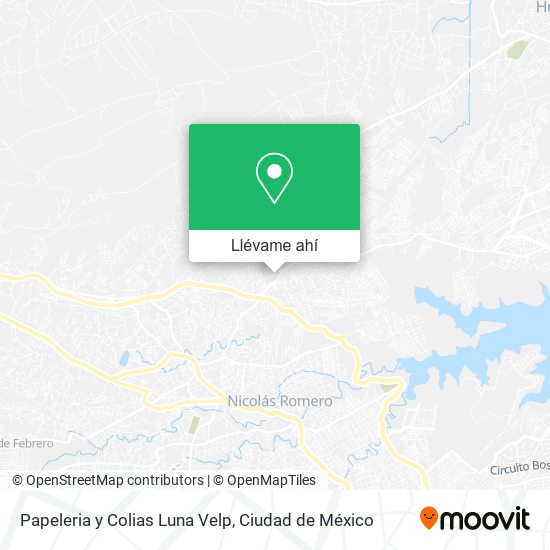 Mapa de Papeleria y Colias Luna Velp