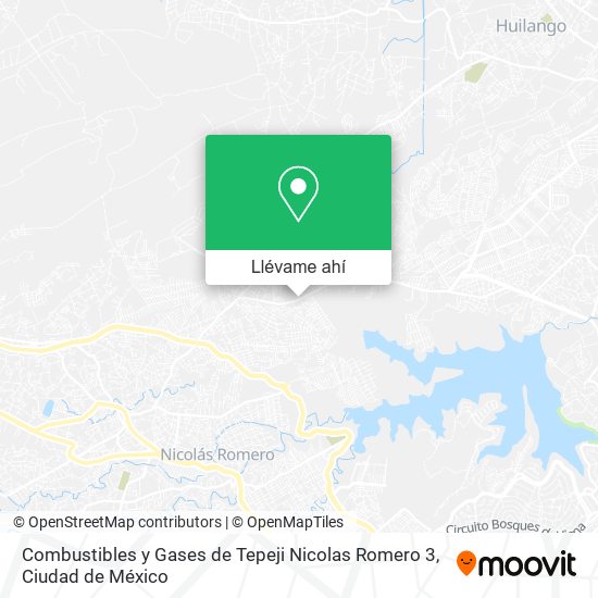 Mapa de Combustibles y Gases de Tepeji Nicolas Romero 3