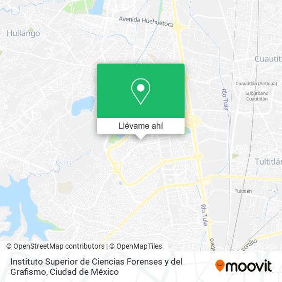 Mapa de Instituto Superior de Ciencias Forenses y del Grafismo