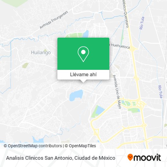 Mapa de Analisis Clinicos San Antonio