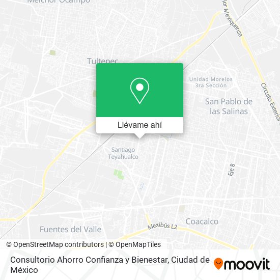 Mapa de Consultorio Ahorro Confianza y Bienestar