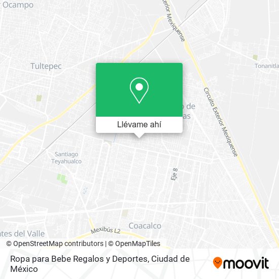 Mapa de Ropa para Bebe Regalos y Deportes