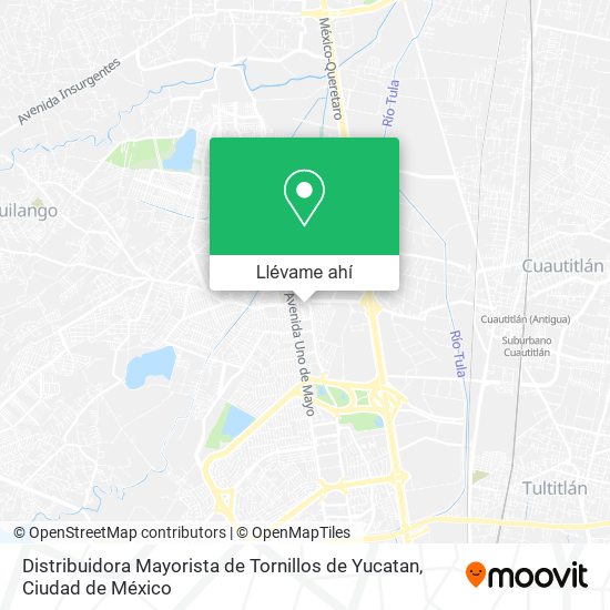 Mapa de Distribuidora Mayorista de Tornillos de Yucatan