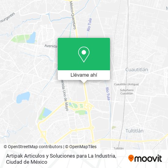 Mapa de Artipak Articulos y Soluciones para La Industria