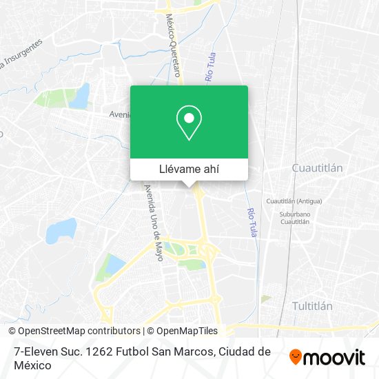 Mapa de 7-Eleven Suc. 1262 Futbol San Marcos