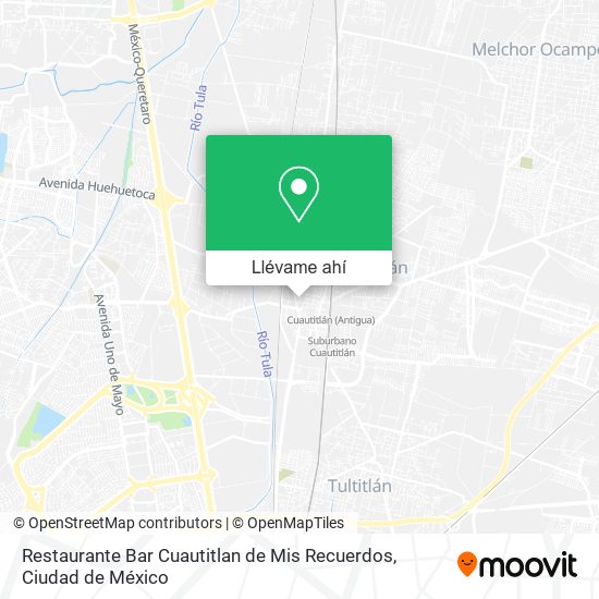 Mapa de Restaurante Bar Cuautitlan de Mis Recuerdos