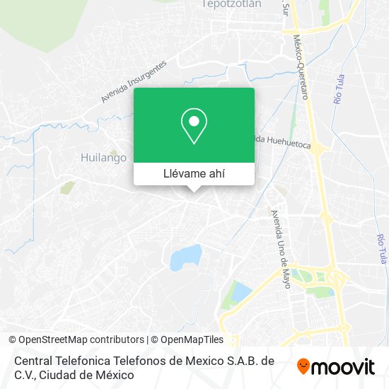 Mapa de Central Telefonica Telefonos de Mexico S.A.B. de C.V.