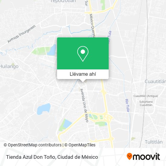 Mapa de Tienda Azul Don Toño