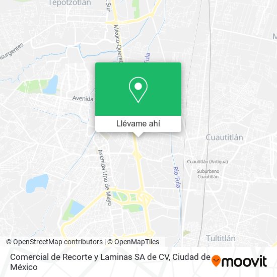 Mapa de Comercial de Recorte y Laminas SA de CV