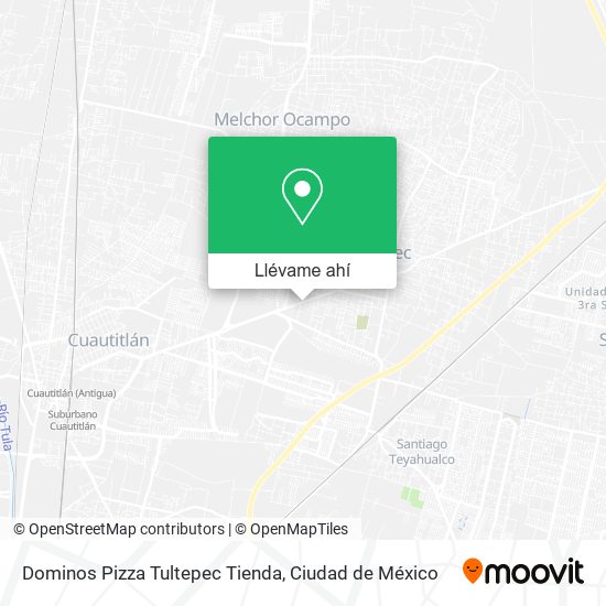 Mapa de Dominos Pizza Tultepec Tienda