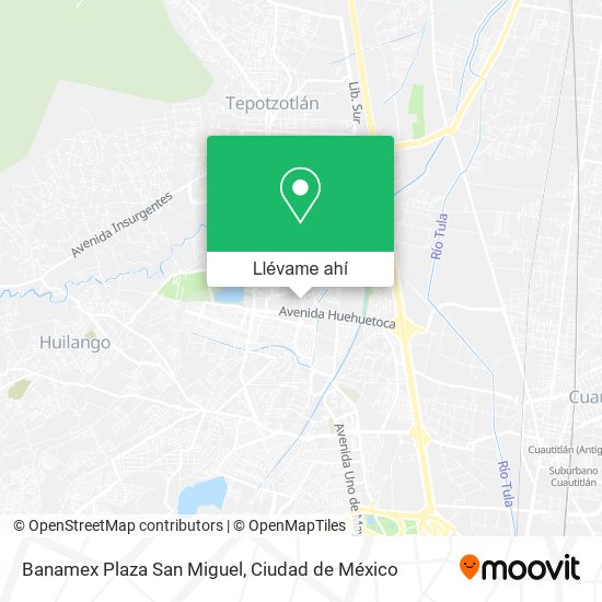 Mapa de Banamex Plaza San Miguel