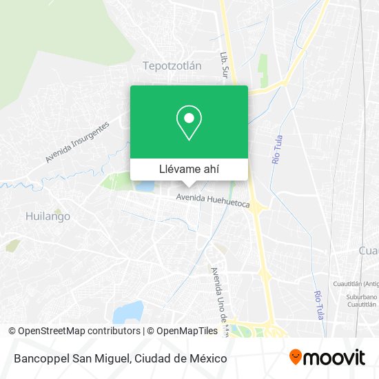 Mapa de Bancoppel San Miguel