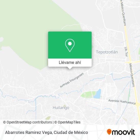 Mapa de Abarrotes Ramirez Vega