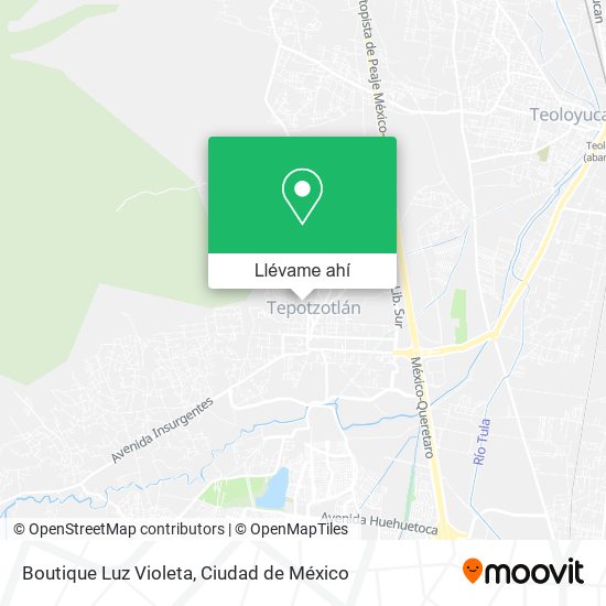 Mapa de Boutique Luz Violeta