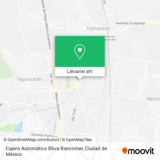 Mapa de Cajero Automático Bbva Bancomer