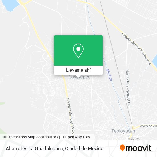 Mapa de Abarrotes La Guadalupana