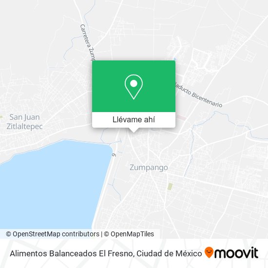 Mapa de Alimentos Balanceados El Fresno