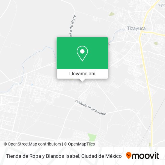 Mapa de Tienda de Ropa y Blancos Isabel