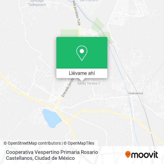 Mapa de Cooperativa Vespertino Primaria Rosario Castellanos