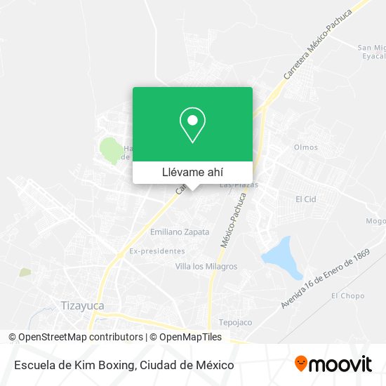 Mapa de Escuela de Kim Boxing