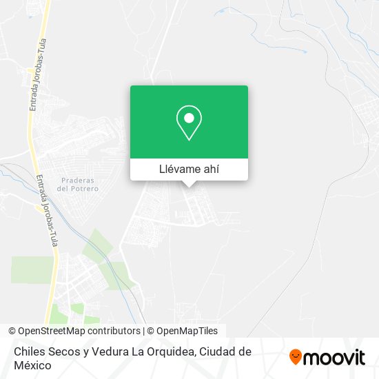 Mapa de Chiles Secos y Vedura La Orquidea
