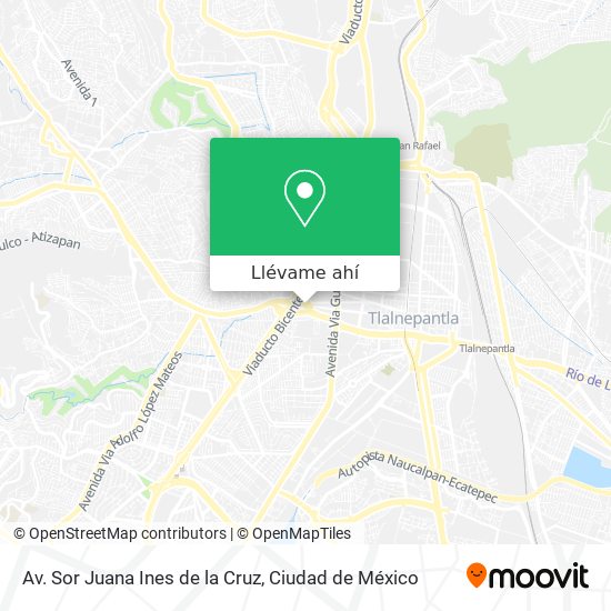 Mapa de Av. Sor Juana Ines de la Cruz