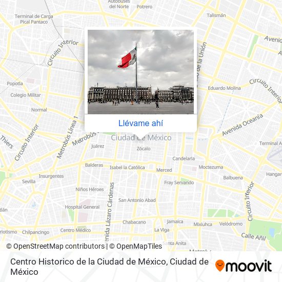 Mapa de Centro Historico de la Ciudad de México