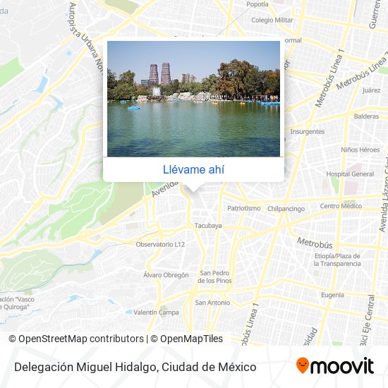 Mapa de Delegación Miguel Hidalgo