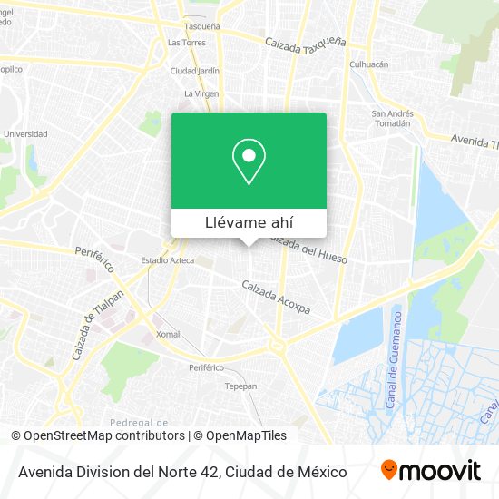 Mapa de Avenida Division del Norte 42