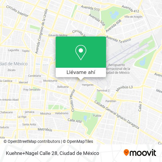 Mapa de Kuehne+Nagel Calle 28