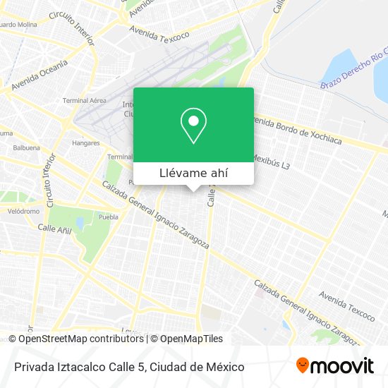 Mapa de Privada Iztacalco Calle 5