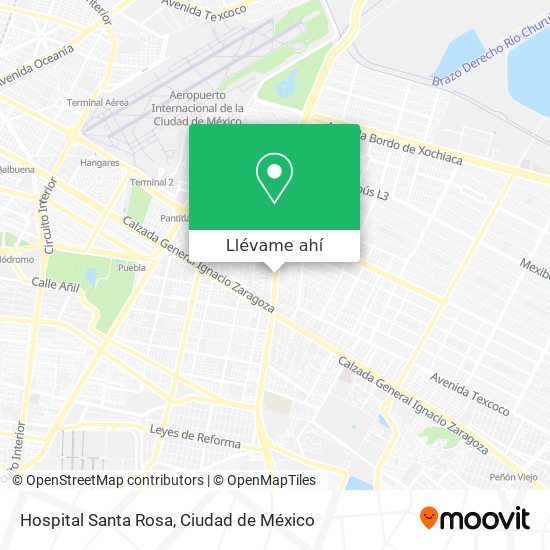 Mapa de Hospital Santa Rosa