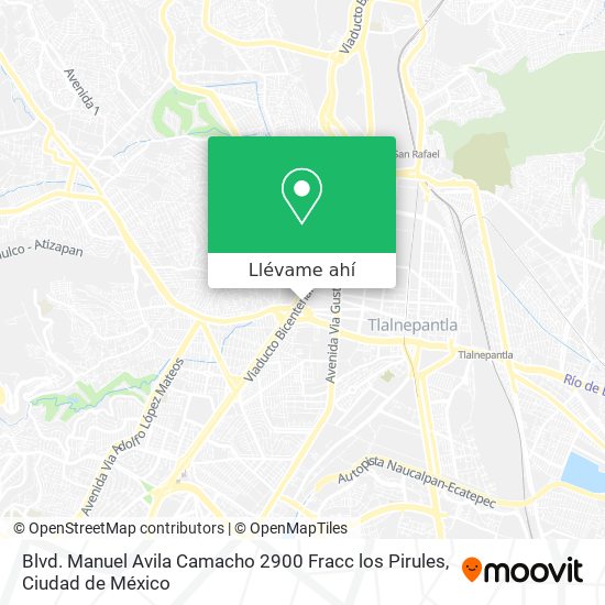 Mapa de Blvd. Manuel Avila Camacho 2900 Fracc los Pirules