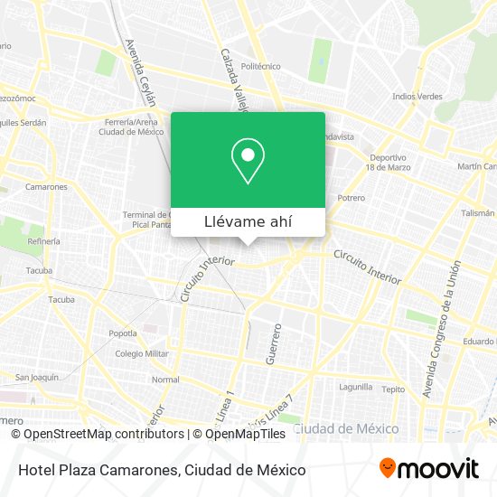 Mapa de Hotel Plaza Camarones