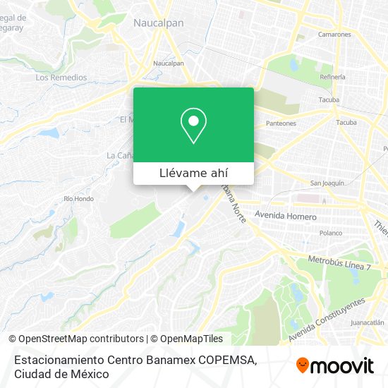 Mapa de Estacionamiento Centro Banamex COPEMSA