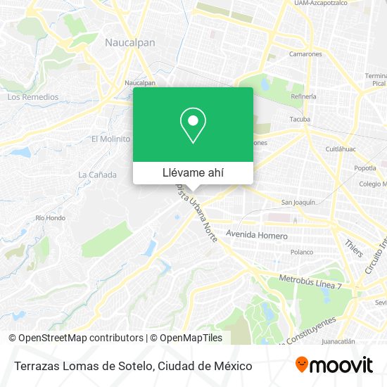 Mapa de Terrazas Lomas de Sotelo