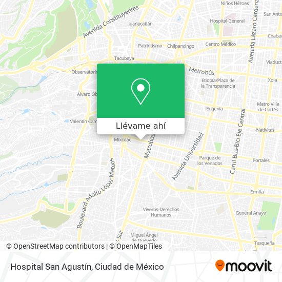 Mapa de Hospital San Agustín