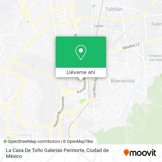 Mapa de La Casa De Toño Galerías Perinorte