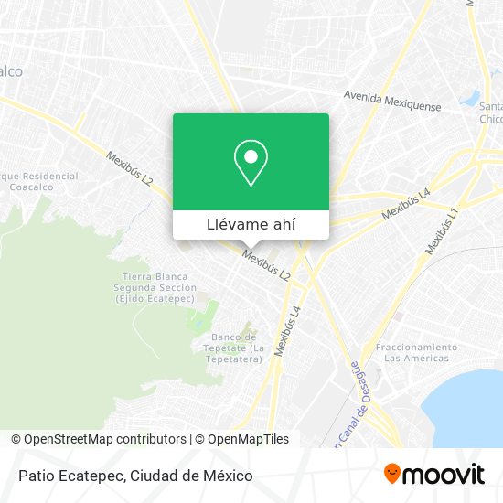 Mapa de Patio Ecatepec